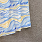 Light luxury temperament oblique collar off-shoulder waist A-line print large swing dress elegant long skirt R0393