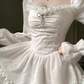 Large size French white moonlight dress sweet and beautiful princess tutu skirt R1877