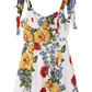 2025 Summer New French Waist Sexy Printed Short Holiday Suspender Dress R0972