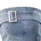 American hot girl tube top denim dress female pure desire hip wrap waist slim short skirt design niche R0124