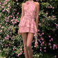 Halter Neck Printed Ribbon Dress Summer New Sleeveless Off Shoulder Vest Dress R3338