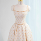 Light apricot halter-neck fitted long ball gown R9005