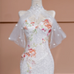 White halter-neck, fitted waist, bodycon, fishtail skirt, long ball gown, bridal gown R8424
