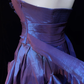 Dreamy and charming purple tube top three-dimensional flower waist slim fit flower bud skirt short skirt homecoming dress R4957