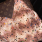 Pinkish-brown halter neck fitted waist long ball gown R6888