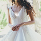 White suspender low-cut sexy waist slim skirt homecoming dress R4549