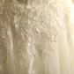 White off-the-shoulder fitted waist slim-fitting ball gown with a full skirt R6768
