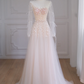 Pink gradient waist slim fantasy long dress ball gown bridal gown R5851