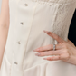Cream White Corset Style Mini Dress Women With Puff Sleeves And Lace Trim R9442