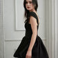 Romantic Corset Dress Square Neck Front Bow Tie Chiffon R9186