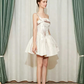 Coquette Tiered Spaghetti Strap Mini Dress with Bow & Ruffle Detail R9149