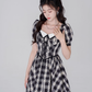 Lace dress women's summer high waist short skirt new beautiful skirt R4462
