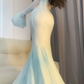 popular beautiful dress off shoulder mermaid dress     S5740