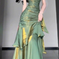 French elegant suspender dress wrapped fairy long party dress      S5754