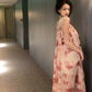 Pleated beautiful suspender dress new style gradient long dress       S5797