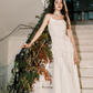 embroidered rose dress mermaid evening dress long party dress      S5974