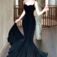 mermaid long evening dress sexy prom party dress     S5943