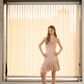 French dress swing collar suspender skirt pink petite short skirt outfit short skirt female summer R3460