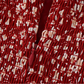 French holiday style short red 2025 new floral suspender dress R2646