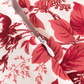 2025 summer new V-neck floral petite red A-line holiday suspender dress R0963