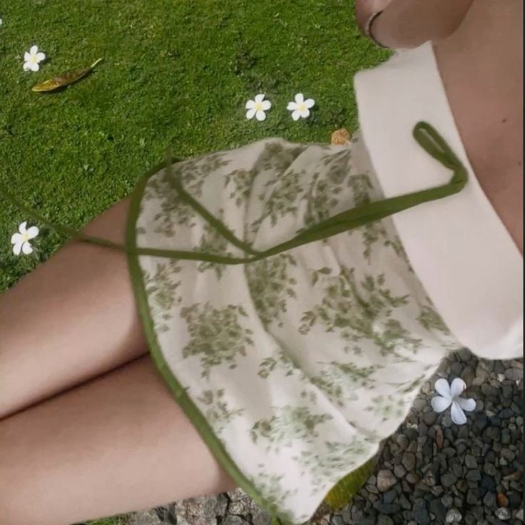 Green floral tube top slim waist short skirt homecoming dress R3431