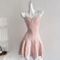 Women's suspender dress with stylish v-neck and slim waist R2049