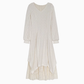 2025 new style white knitted dress with coat and sweater dress R1895