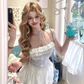 Pure desire design lace short camisole top 2025 sweet and spicy skirt suit R1105