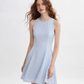 French dress short skirt summer sleeveless short skirt vest skirt holiday wear R3495