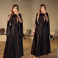Fashion Elegant Black Long Sleeve Dress A-line Evening Prom Dress      S6758