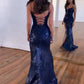 Navy Blue Formal Evening Dresses Long Prom Dresses        S3819