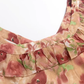 2025 Summer New French Romantic Floral Sweet Waist Flying Sleeveless Dress R0937