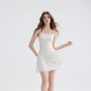 French floral suspender skirt pastoral style dress short skirt holiday style skirt R2756