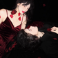 Retro sling wine red sexy velvet hip dress temperament banquet dress R1511