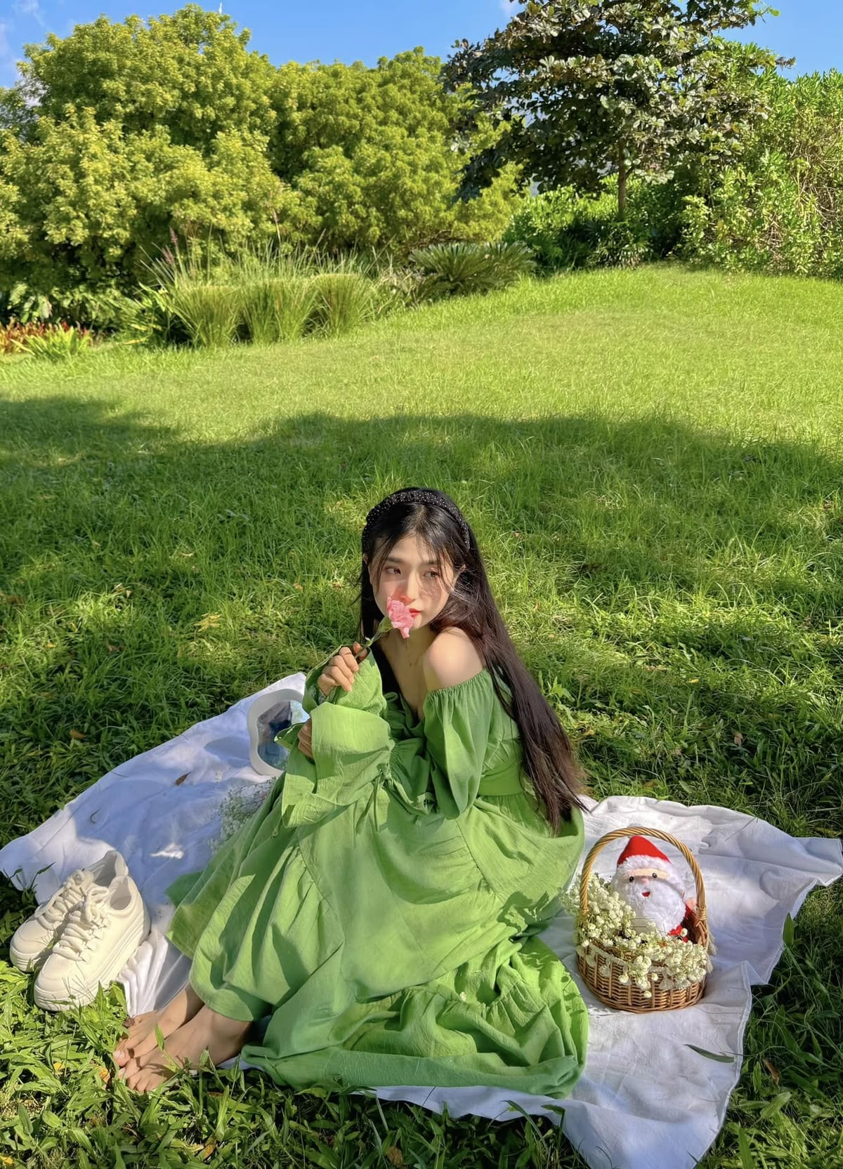 Flowy Chiffon Women's Prom Gown Green Waist Fitted Maxi Evening Dress Party Dress — Fall Outfit 2026 New  RS3348
