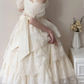Clean Ruffled Lace Women's Prom Gown White Waist Fitted Maxi Evening Dress Birthday Dress — Fall Outfit 2026 New  RS3302