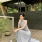 Maillard outfit suit, mature style, fashionable and stylish sleeveless top and skirt, two-piece suit R0481