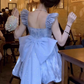 Sweet outfit French Disney trailing princess dress fluffy fairy dress small dress high-end R1646