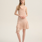 French dress swing collar suspender skirt pink petite short skirt outfit short skirt female summer R3460