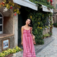 Travel wear ethnic style embroidery seaside vacation suspender dress R1573