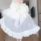 Sweet and elegant apricot bow-tie dress evening dress high waist slim fluffy princess dress R1693