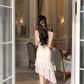 French retro lace dress splicing slim temperament fishtail skirt summer new style R4339