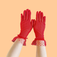 Short mesh lace bridal gloves polka dot lace summer sun protection breathable wedding gloves crystal     S6273