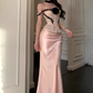 Large size French atmosphere lace lace tube top pure desire skirt hot girl suit R1865