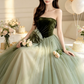 Tulle Puffy Corset Prom Gown , Green Dreamy Women's Maxi Evening Dress Birthday Dress RS2520