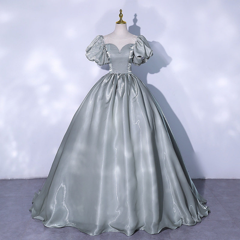 Gray Prom Dresses, 2026 Prom Dresses, Long Prom Dresses     S1443