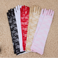 Lace long etiquette gloves wedding bride hands summer sun protection driving long gloves     S6212