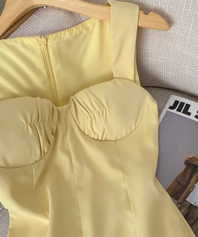 French pure desire suspender dress new style waist slimming temperament short hip skirt dress R4036