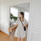 Summer French skirt for women petite white waist chiffon polka dot dress summer skirt R3459