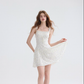 French floral suspender skirt pastoral style dress short skirt holiday style skirt R2800